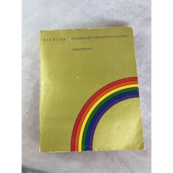 Psychology Applied to Teaching Houghton Mifflin; 3rd edition (January 1, 1978) - Picture 1 of 7